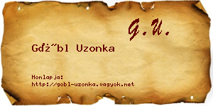 Göbl Uzonka névjegykártya